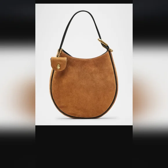 NEW MARC JACOBS Brown Suede Hobo Bag - Picture 1 of 4